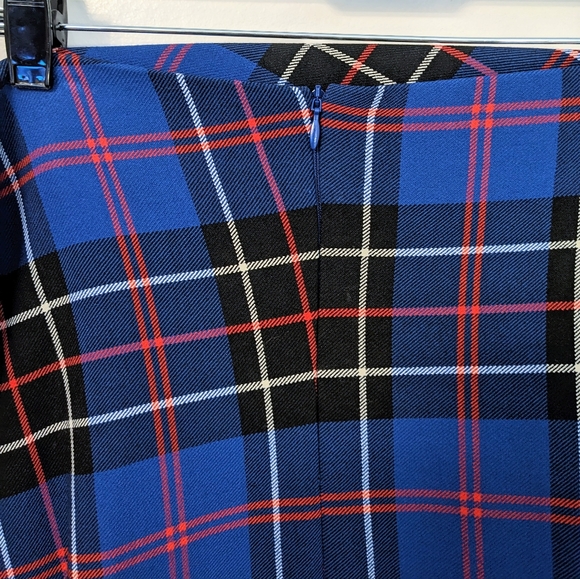 Zara plaid side slit midi skirt, blogger's favorite! - Picture 5 of 9